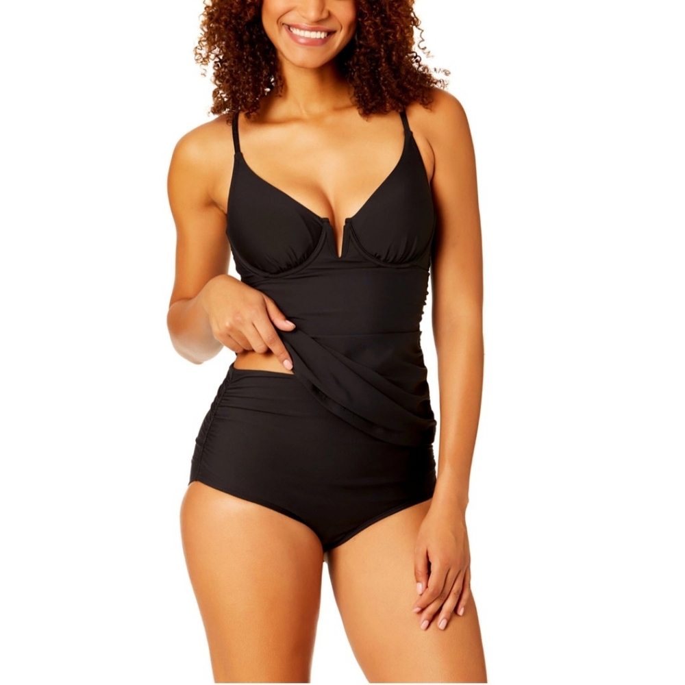 Anne Cole - Black Tankini Top